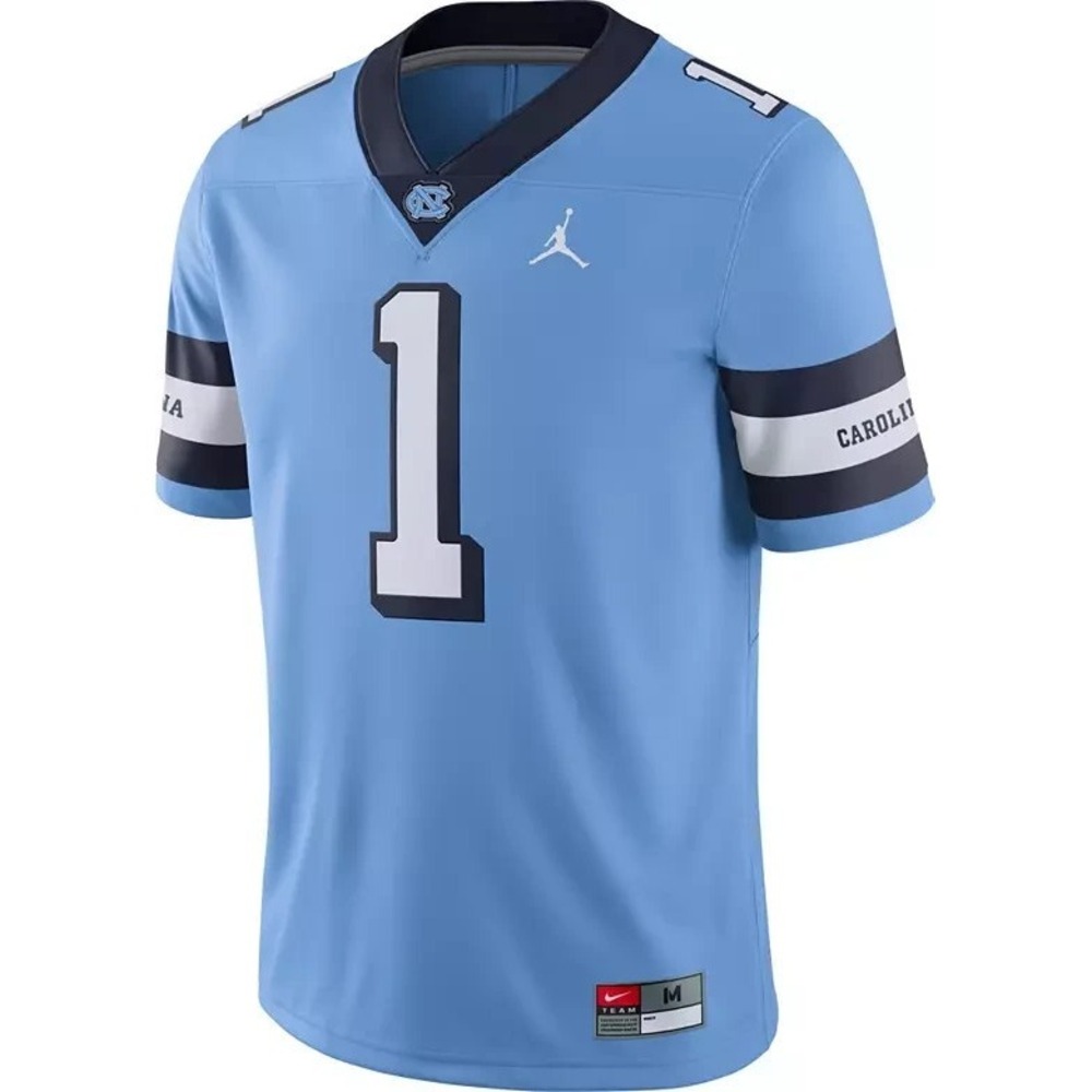 Nike® (Men's MEDIUM) North Carolina Tar Heels #1 Throwback Football Jersey $130